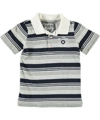 GUESS Kids Boys Striped Placket Polo Shirt (12 - 24m), STRIPE (18M) GUESS Kids Boys Striped Placket Polo Shirt (12 - 24m), STRIPE (18M)