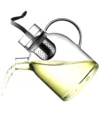 Ancient tradition, modern design. With a cool jug shape in clear glass, the Norm teapot from Menu facilitates a perfectly brewed cup every time. A stainless tea egg is placed inside then raised by pulling its silicone string. Ancient tradition, modern design. With a cool jug shape in clear glass, the Norm teapot from Menu facilitates a perfectly brewed cup every time. A stainless tea egg is placed inside then raised by pulling its silicone string.