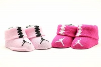 Nike Jordan Infant Baby Girl's Crib Shoes Pink Booties 0-6 Month Nike Jordan Infant Baby Girl's Crib Shoes Pink Booties 0-6 Month
