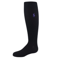 Polo Ralph Lauren girls Superwash Merino Wool Over the Knee black 1pair - 4-6X (shoe size 10-13) Polo Ralph Lauren girls Superwash Merino Wool Over the Knee black 1pair - 4-6X (shoe size 10-13)