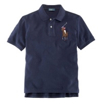 Polo Ralph Lauren Boy's Multicolor Big Pony Polo (Large (14-16), French Navy) Polo Ralph Lauren Boy's Multicolor Big Pony Polo (Large (14-16), French Navy)