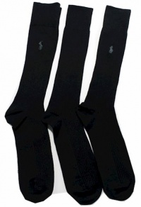 Polo Ralph Lauren Men's 3-Pack Super Soft Dress Socks Size 6-12.5 (Black) Polo Ralph Lauren Men's 3-Pack Super Soft Dress Socks Size 6-12.5 (Black)