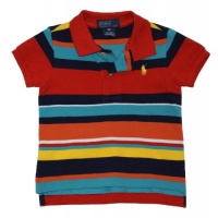 Polo Ralph Lauren Infant Boys Striped Mesh Polo (12 Month, Red Multi) Polo Ralph Lauren Infant Boys Striped Mesh Polo (12 Month, Red Multi)