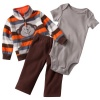 Carter's Baby Boys 12-18 Months Monkey 3 Piece Microfleece Jacket Set