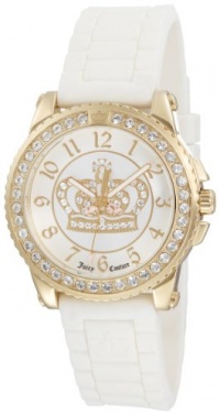 Juicy Couture Women's 1900705 Pedigree White Jelly Strap Watch Juicy Couture Women's 1900705 Pedigree White Jelly Strap Watch