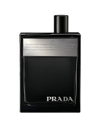 A captivating new scent for men, Amber pour Homme Intense Eau de Toilette re-awakens the core elegance of the original Prada Amber pour Homme.An intense new chapter in Prada's amber family of fragrances, with a hypnotic and uncompromising fix for aficionados of this heritage accord. A pared-back roster of exceptional-quality raw ingredients blended with modern elegance, in a search for the true heart of amber.Notes: bergamot, patchouli, cistus labdanum, tonka bean, vanilla, geranium, orange blossom, myrrh, vetiver, musk, leather, sandalwood, amber, saffron.