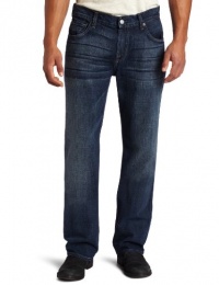 7 For All Mankind Men's Austyn Relaxed Straight Leg Jean in Dusk Blue