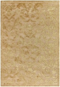 Couristan 1224/0087 PAVE Vintage Damask 60-Inch by 90-Inch Chenille Area Rug, Golden Pearl Couristan 1224/0087 PAVE Vintage Damask 60-Inch by 90-Inch Chenille Area Rug, Golden Pearl