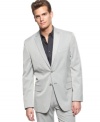 Have an angle. This blazer from Calvin Klein adds polish to your professional look.