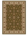 Rendered with intricate floral designs in a sumptuous green and neutral color palette, this area rug set from Kenneth Mink offers a cohesive look for your entire home. Woven of plush olefin for lasting softness and durability. Includes five rugs.