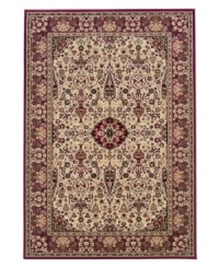 The Everest Collection by Couristan offers a super-dense weave and a soft luxurious finish. The collection's thick pile features ultra-fine detail and the heavy hand of a handmade area rug. The Ardebil Ivory Red rug features an elegantly classic design in rich browns and reds against an ivory ground. The Everest Collection by Couristan offers a super-dense weave and a soft luxurious finish. The collection's thick pile features ultra-fine detail and the heavy hand of a handmade area rug. The Ardebil Ivory Red rug features an elegantly classic design in rich browns and reds against an ivory ground.