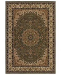 Offering timeless Persian-inspired patternwork in a simply stunning green and gold palette, the Tamena area rug from Couristan brings intricate beauty to your floors. Woven of heat-set Courton™ polypropylene, a synthetic fiber that's meticulously crafted for durability. Offering timeless Persian-inspired patternwork in a simply stunning green and gold palette, the Tamena area rug from Couristan brings intricate beauty to your floors. Woven of heat-set Courton™ polypropylene, a synthetic fiber that's meticulously crafted for durability.