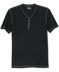 Upgrade your casual style with this henley from INC International Concepts with contrast stitch detailing. Upgrade your casual style with this henley from INC International Concepts with contrast stitch detailing.