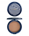 Pearlized highlights in a superfine pressed powder. Goes on easily to create a smooth, sophisticated pop of light. Packaged in a jaunty nautical striped compact. Limited edition.