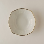 Simply Anna is a simply elegant collection of embossed whiteware with Anna Weatherley's signature shark's tooth gold banding. The collection works beautifully with all of Anna's lavishly decorated offerings, or if your leanings are to a more sedate and understated elegance, you will find no better option to set a beautiful table.