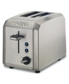 A morning must-have, the Waring toaster helps you rise and shine with its brushed stainless steel housing and extra-wide slots that accommodate bread, bagels, english muffins and other breakfast favorites. Adjustable shade control makes it just the way you like it. One-year limited warranty. Model WT200.