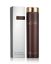 The sensuous cleansing lotion gently cleanses the body with a rich, luxurious lather that pampers skin. Lightly scented with the sensual scent of Donna Karan Woman. Follow with Donna Karan Woman Body Lotion. The sensuous cleansing lotion gently cleanses the body with a rich, luxurious lather that pampers skin. Lightly scented with the sensual scent of Donna Karan Woman. Follow with Donna Karan Woman Body Lotion.