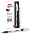 Pentel R.S.V.P. Ballpoint Pen, 0.7mm Fine Tip, Black Ink, Box of 12 (BK90-A)