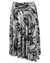 Rachel Pally Womens Printed Full Stretch Knit Skirt