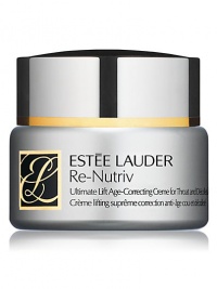 Now look younger and more lifted. Enviably radiant. Astonishingly beautiful. This silky, luxurious creme has been developed specifically for the delicate throat and décolletage areas. Skin looks firmer, more toned. Minimizes the look of discolorations and imperfections. Exclusive Re-Nutriv Life Re-Newing Molecules™ help repair, recharge and restore skin's energized, radiant appearance. Massage gently onto throat and décolletage area, AM and PM or as desired. 1.7 oz. Now look younger and more lifted. Enviably radiant. Astonishingly beautiful. This silky, luxurious creme has been developed specifically for the delicate throat and décolletage areas. Skin looks firmer, more toned. Minimizes the look of discolorations and imperfections. Exclusive Re-Nutriv Life Re-Newing Molecules™ help repair, recharge and restore skin's energized, radiant appearance. Massage gently onto throat and décolletage area, AM and PM or as desired. 1.7 oz.