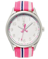 You'll be pretty in pink -- and on time -- with this darling Darby collection watch from Juicy Couture. You'll be pretty in pink -- and on time -- with this darling Darby collection watch from Juicy Couture.