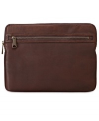 Carry your tablet in Fossil's classic Estate tablet sleeve. In rich leather, it's a must-have accessory that can go anywhere. Carry your tablet in Fossil's classic Estate tablet sleeve. In rich leather, it's a must-have accessory that can go anywhere.