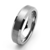 Tungsten Carbide Satin Men's Wedding Band Ring Sz 15.0