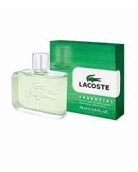 Lacoste Essential, the new fragrance for men. Masculine, Modern, Classic. Composed of unique fresh and spicy notes, built on an elegant woody base. Essential combines aromatic and sexy woods with rich fruit notes, linked with a transparent, floral heart. Lacoste Essential leverages Time Release Technology (a proprietary P&G technology) that re-animates the fresh top note. Lacoste Essential, the new fragrance for men. Masculine, Modern, Classic. Composed of unique fresh and spicy notes, built on an elegant woody base. Essential combines aromatic and sexy woods with rich fruit notes, linked with a transparent, floral heart. Lacoste Essential leverages Time Release Technology (a proprietary P&G technology) that re-animates the fresh top note.