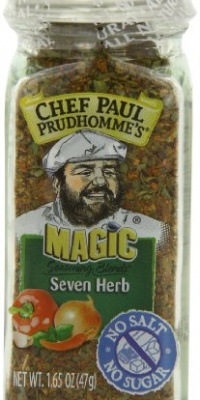 Chef Paul Prudhomme's Magic Seasoning Blends No Salt & No Sugar, Seven Herb, 1.65-Ounce Chef Paul Prudhomme's Magic Seasoning Blends No Salt & No Sugar, Seven Herb, 1.65-Ounce