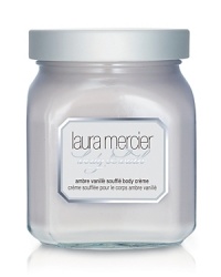Just as milk nourishes your body, the key ingredients in Laura Mercier's Soufflé Body Crème instantly nourish your skin. This silky smooth crème, with its lightly whipped feel and delicious Ambre Vanille scent, enriches the skin with much-deserved Vitamin A, C and E derivatives. Grape seed and rice bran oil condition the skin while vanilla extract and honey offer soothing benefits. Sweet almond and hydrolyzed rice proteins, along with pro-vitamin B-5, provide moisture balance and protection. For skin that deserves the ultimate luxury, indulge with this luscious Body Crème. Just as milk nourishes your body, the key ingredients in Laura Mercier's Soufflé Body Crème instantly nourish your skin. This silky smooth crème, with its lightly whipped feel and delicious Ambre Vanille scent, enriches the skin with much-deserved Vitamin A, C and E derivatives. Grape seed and rice bran oil condition the skin while vanilla extract and honey offer soothing benefits. Sweet almond and hydrolyzed rice proteins, along with pro-vitamin B-5, provide moisture balance and protection. For skin that deserves the ultimate luxury, indulge with this luscious Body Crème.