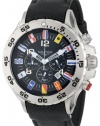 Nautica Men's N16553G NST Chronograph Flag Black Dial Watch