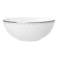 White Lace bone china is characterized by its diverse series of borders all rendered in precious platinum. The classic combination of platinum and white radiates on the table. A truly classic look. White Lace bone china is characterized by its diverse series of borders all rendered in precious platinum. The classic combination of platinum and white radiates on the table. A truly classic look.