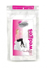 Swisspers Premium Cosmetic Wedges, 32-Count (Pack of 6)