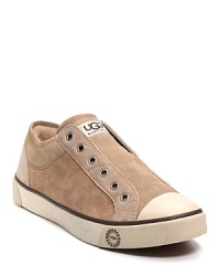 UGG® Australia sneaks luxe details into this laceless shoes lined with shearling and soft with suede. UGG® Australia sneaks luxe details into this laceless shoes lined with shearling and soft with suede.