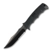 SOG Specialty Knives & Tools E37T-K Seal Pup Elite Knife with Kydex Sheath, Black TiNi