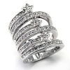 Jewelry - Twisted Stars Swarovski Crystal Pave Ring