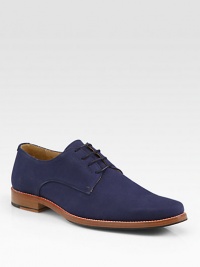 A classic lace-up for the unconventional man of style, handsomely crafted in textured canvas with contrast sole for a retro look.Canvas upperLeather liningPadded insoleLeather soleImported A classic lace-up for the unconventional man of style, handsomely crafted in textured canvas with contrast sole for a retro look.Canvas upperLeather liningPadded insoleLeather soleImported