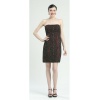 Sue Wong Womens Size 0-14 Black Pencil Strapless Beaded Cocktail Dress