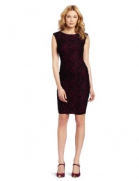 French Connection Women's Fast Lucia Lace Cap Sleeve, Black, 0 French Connection Women's Fast Lucia Lace Cap Sleeve, Black, 0