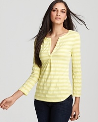 Ella Moss Top - Waldo Striped Henley Ella Moss Top - Waldo Striped Henley