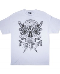 Rock on and live the sweet life in a casual tee like this one from Famous Starts and Straps. Rock on and live the sweet life in a casual tee like this one from Famous Starts and Straps.