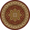 Home Dynamix Royalty 8083-200 Red 5-Feet 2-Inch Round Traditional Area Rug