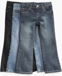 Classic cute. A sweet style available in a variety of washes, these jeans from So Jenni will complement her all-American looks. Classic cute. A sweet style available in a variety of washes, these jeans from So Jenni will complement her all-American looks.
