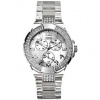 Guess Women's U11656L1 Clear Plastic Quartz Watch with Silver Dial