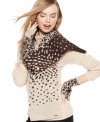 Opt for something fierce in your everyday accessorizing with this leopard print scarf from Calvin Klein. Cozy, chic and sumptuous, it's the perfect addition to any cold day ensemble.