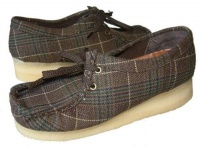 Clarks Originals Wallabee Brown Plaid Shoes Womens Clarks Originals Wallabee Brown Plaid Shoes Womens