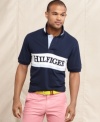 Stop and pop. Take a moment to pop that collar for a youthful on-trend polo look from Tommy Hilfiger.