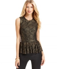 Need something to wear for a party or a night out? Vince Camuto's lace peplum top is the perfect on-trend alternative to a dress. Need something to wear for a party or a night out? Vince Camuto's lace peplum top is the perfect on-trend alternative to a dress.