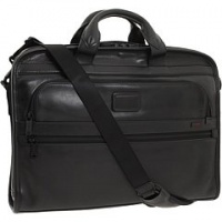 Tumi Alpha Deluxe Laptop Portfolio Leather Brief, Black, Deluxe Tumi Alpha Deluxe Laptop Portfolio Leather Brief, Black, Deluxe