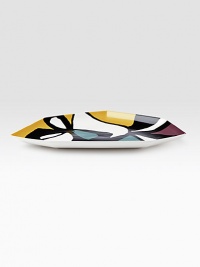 Artistic abstraction for the everyday, complete with asymmetric lines and brilliant doses of color that find a home at any table. From the Miro Flowers Collection Porcelain 14 X 10¾ Dishwasher safe Imported Artistic abstraction for the everyday, complete with asymmetric lines and brilliant doses of color that find a home at any table. From the Miro Flowers Collection Porcelain 14 X 10¾ Dishwasher safe Imported